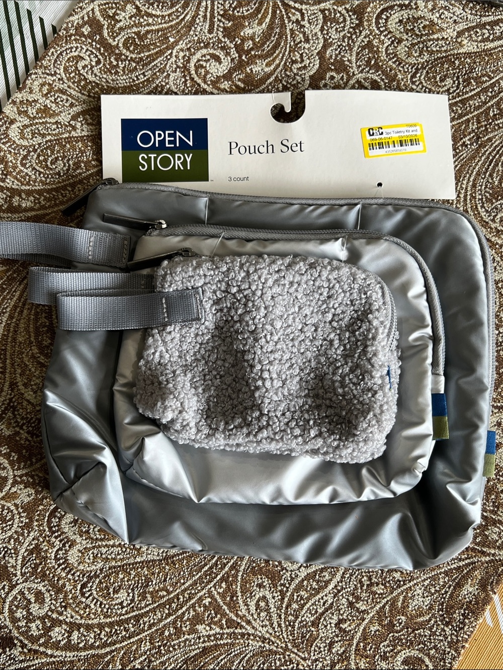 NWT 3 Piece Pouch Travel Set